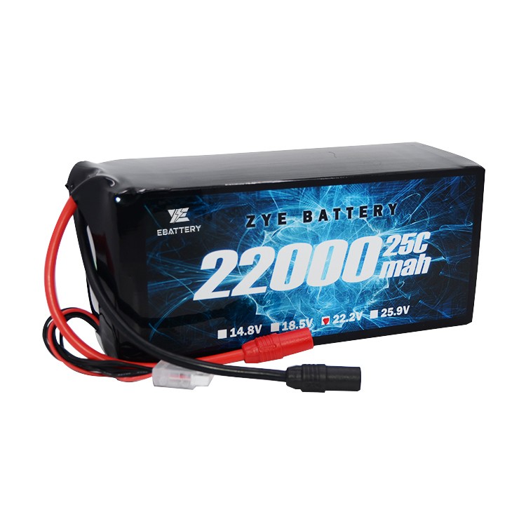 6S 22.2V Lipo ဘက်ထရီအထုပ်