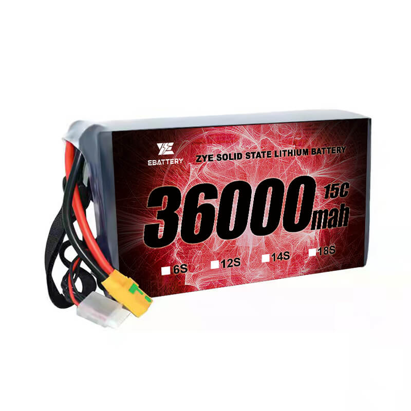 Li HV 36000mAh 18s အစိုင်အခဲပြည်နယ်ဘက်ထရီ
