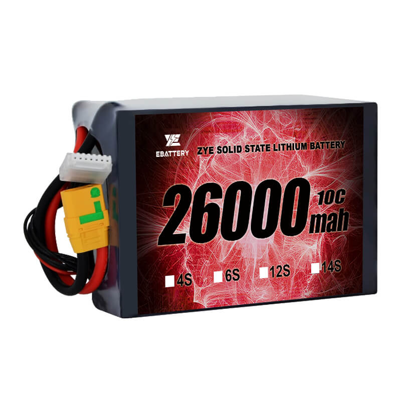 Li HV အစိုင်အခဲပြည်နယ် 26000mAh ဘက်ထရီ